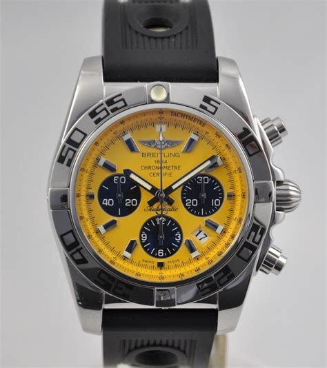 breitling chronomat yellow face